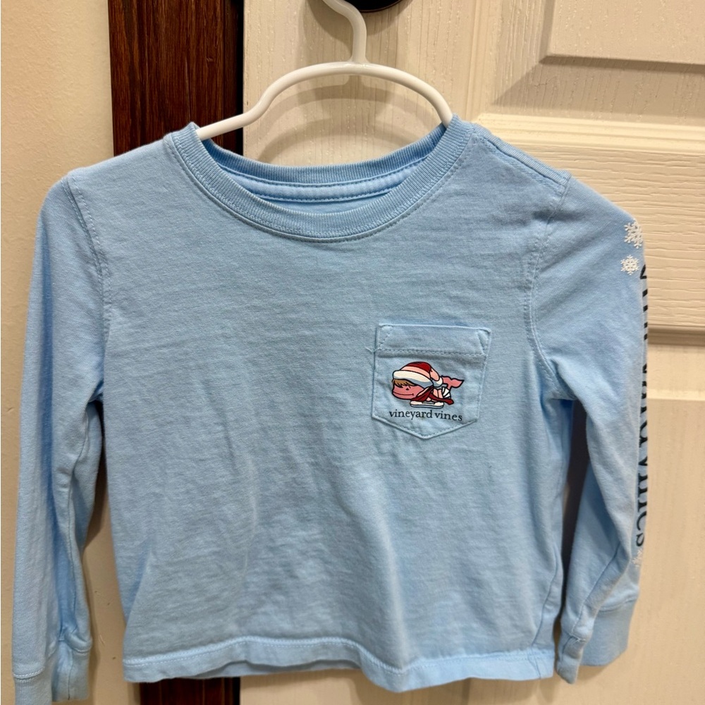 Vineyard Vines Light Blue Kids Long Sleeve Shirt